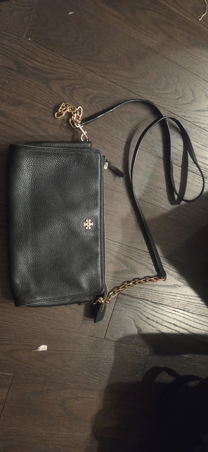 Tory Burch Black Leather Crossbody Bag