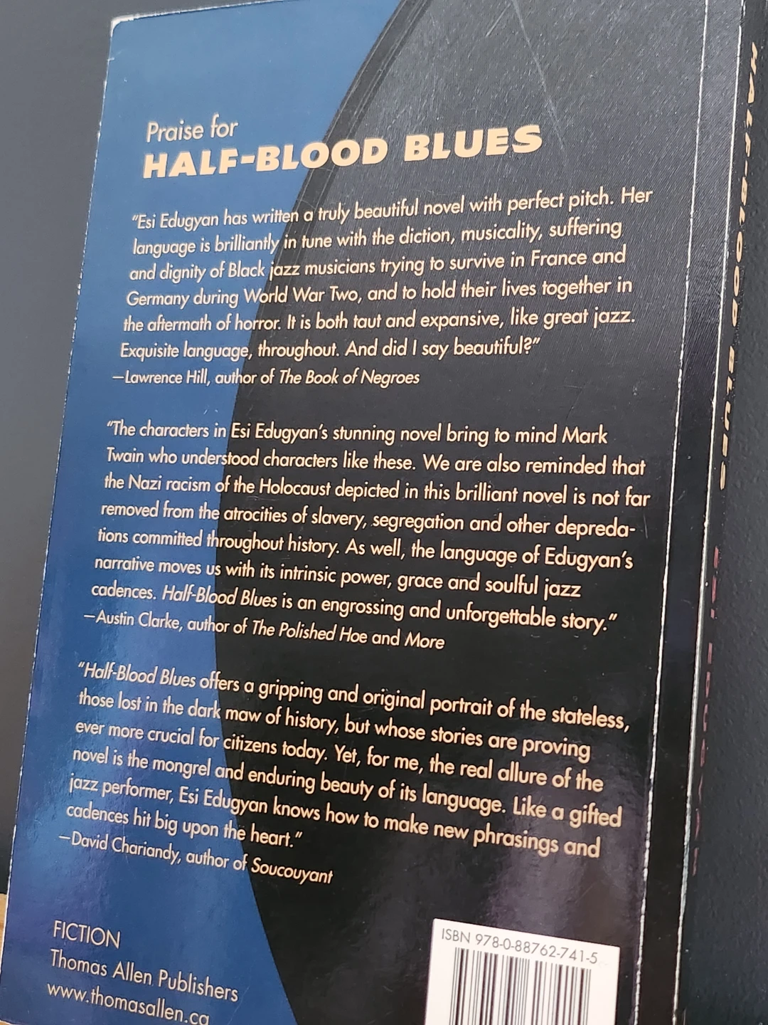 Half-Blood Blues by Esi Edugyan Paperback Novel - photo 3