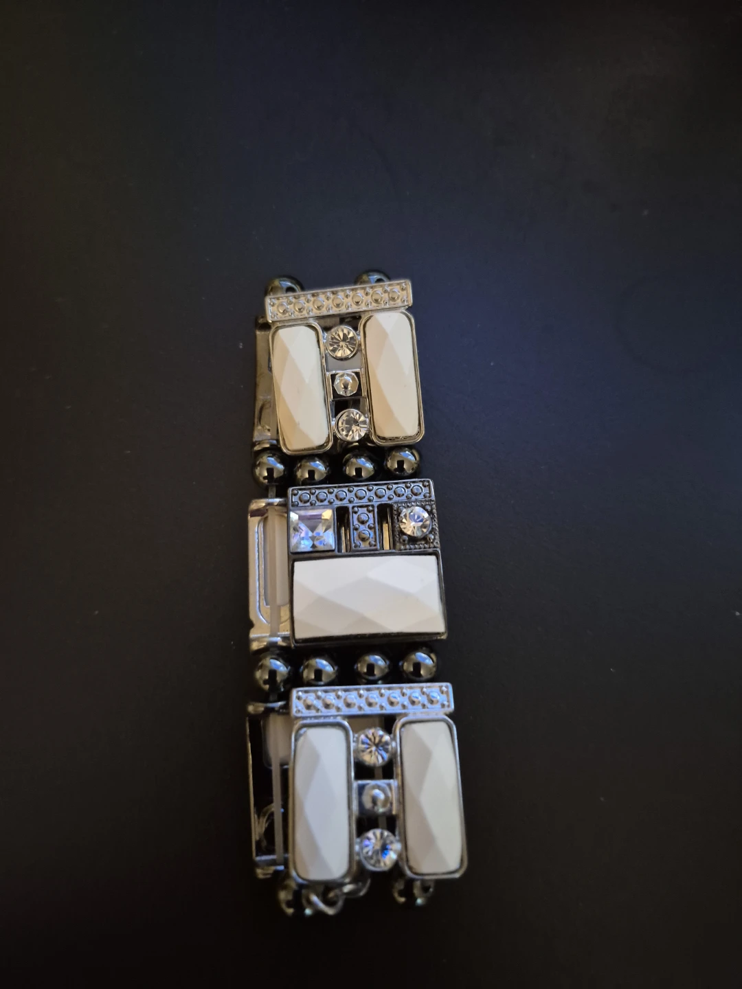 Geometric Crystal Stretch Bracelet