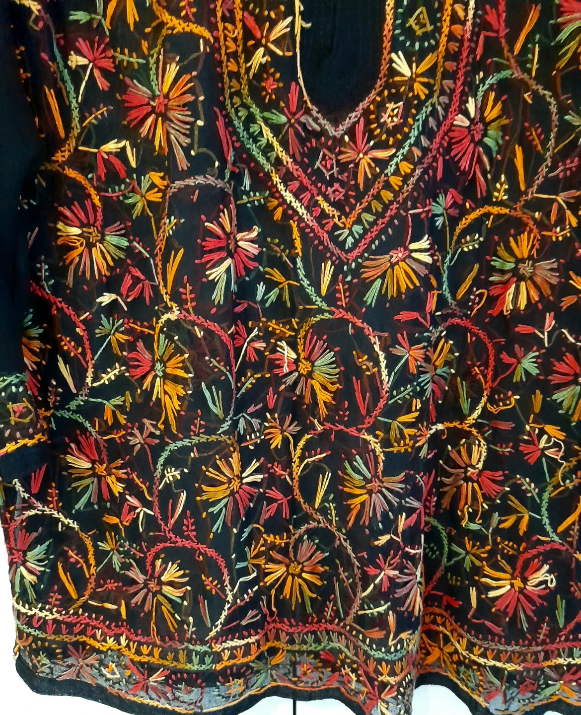 Black Embroidered Tunic Top - photo 2