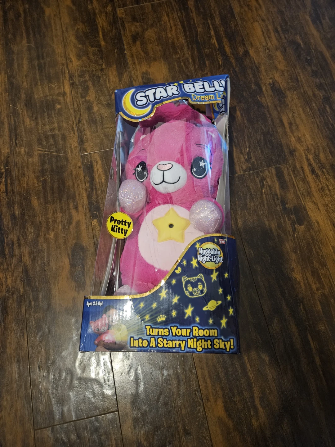 Unicorn Star Night Projector Glowing Pink Kitty