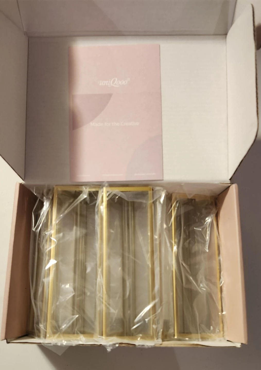 uniQooo Gold Acrylic Sign Holders 4x6 6-Pack - photo 3