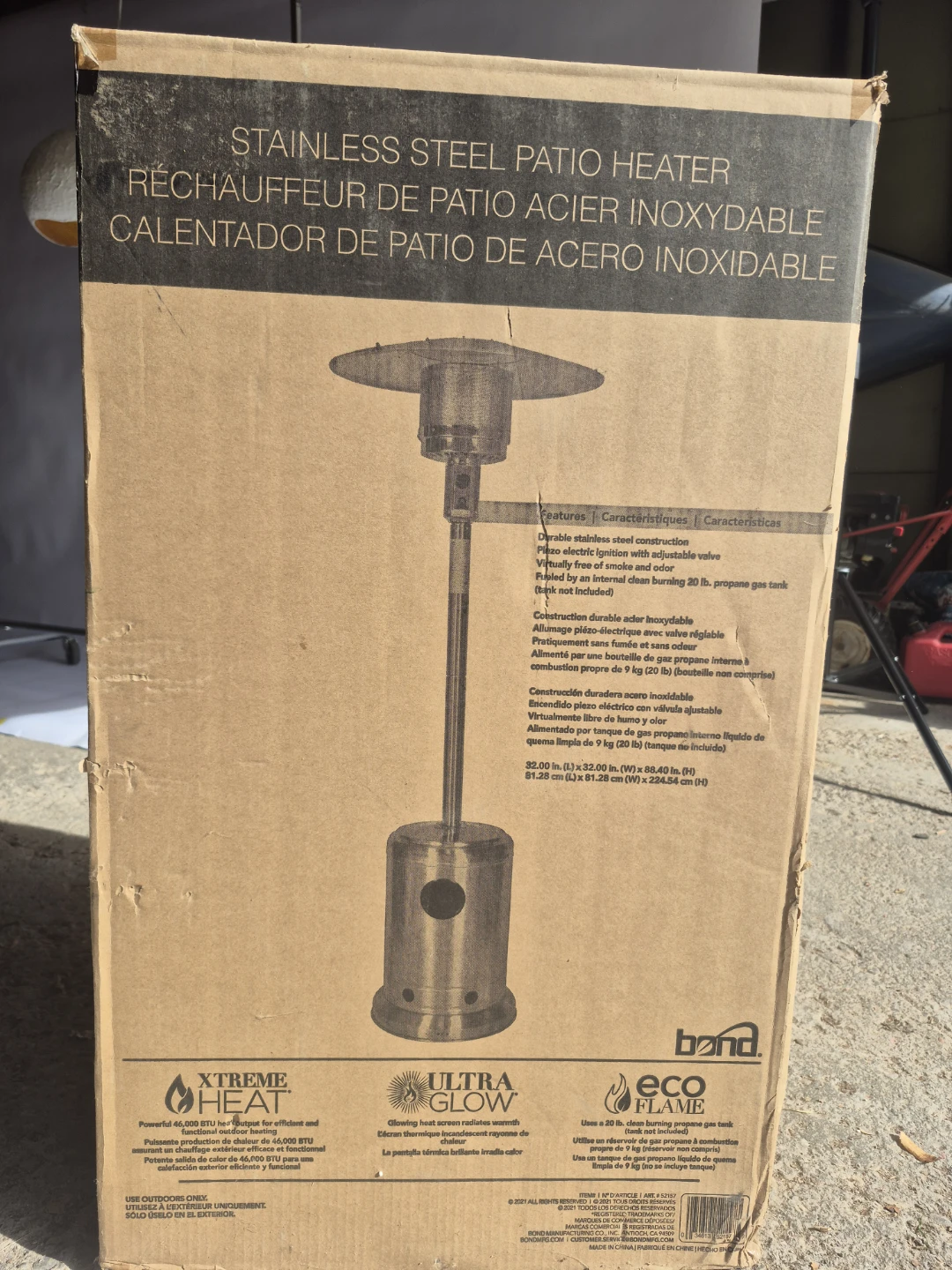 Brand New Bond Stainless Steel Patio Heater - photo 2