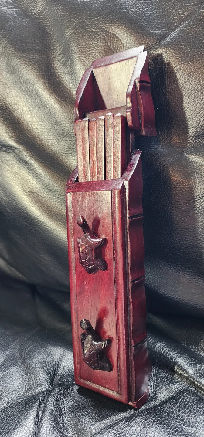 Wooden chopsticks with wooden case