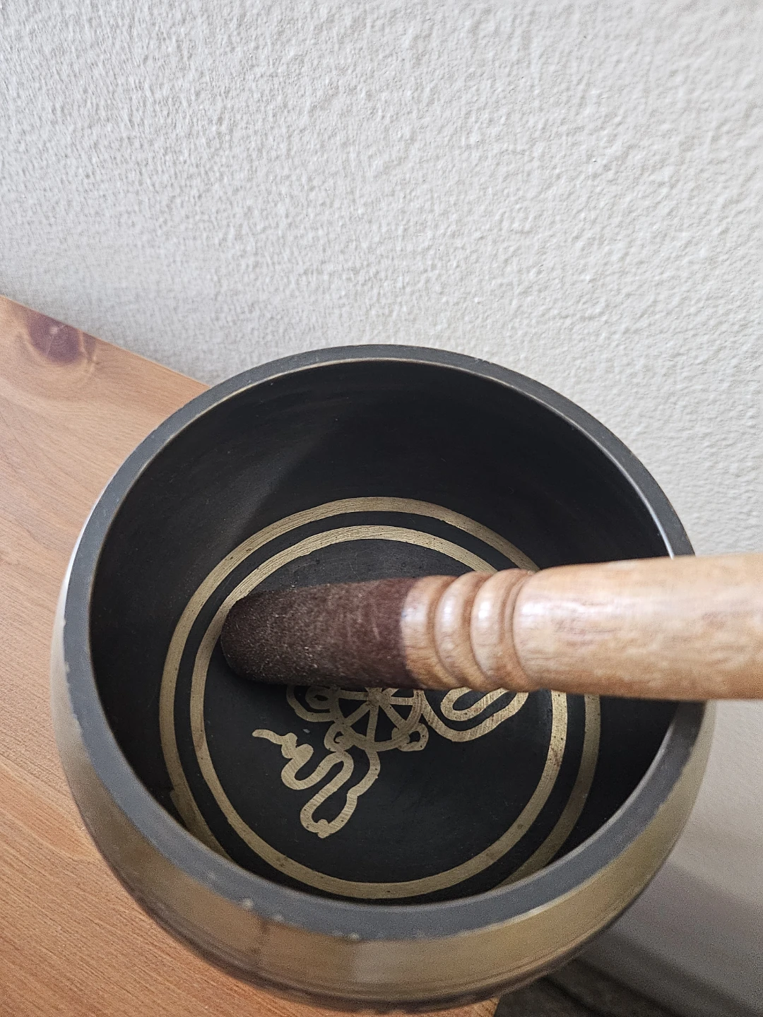 Tibetan Singing Bowl with Wooden Striker