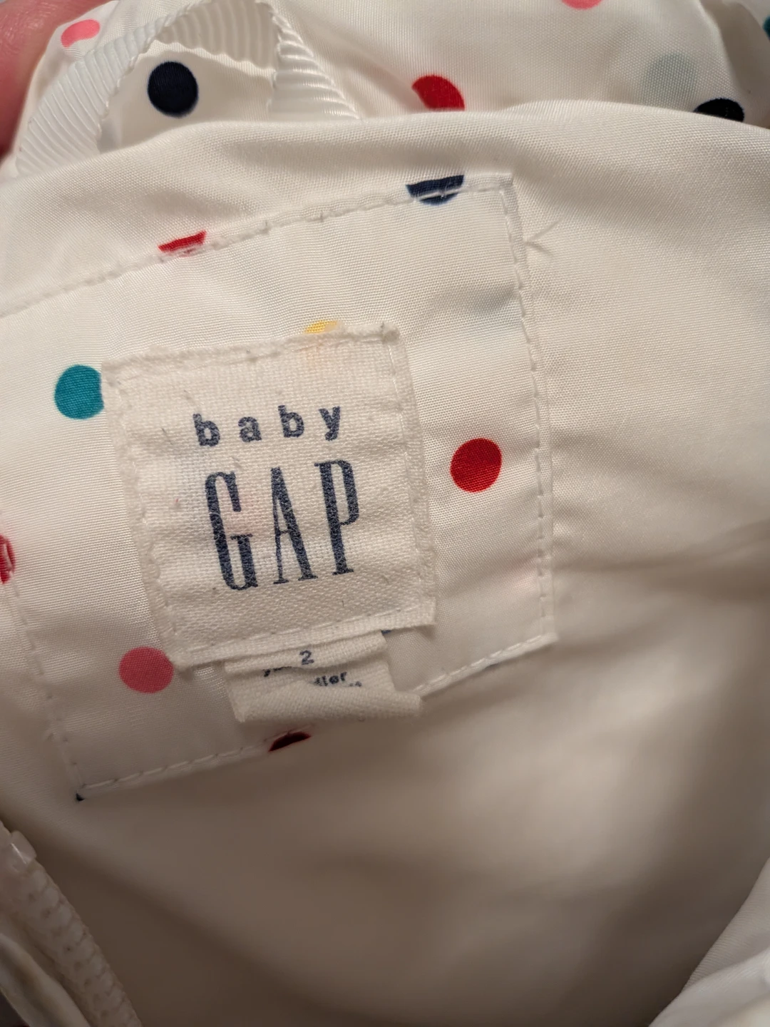 Baby Gap 2T  Polka Dot Puffer Vest🏈 - photo 2