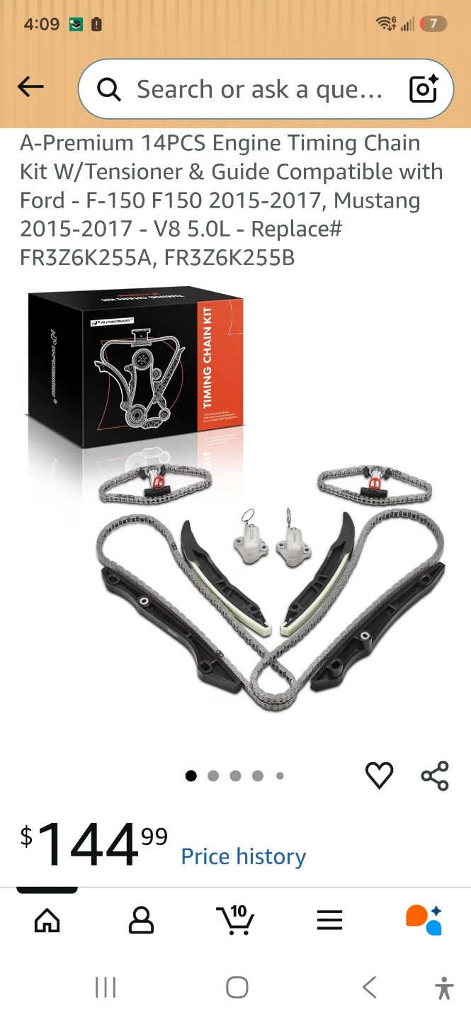 A-Premium 14-Piece Engine Timing Chain Kit for Ford