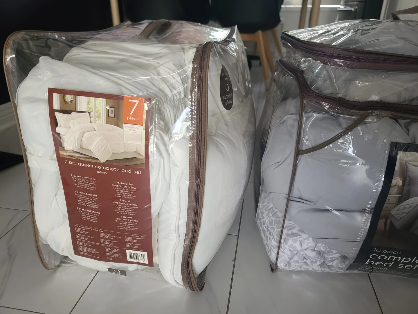 2x queen size comforter set