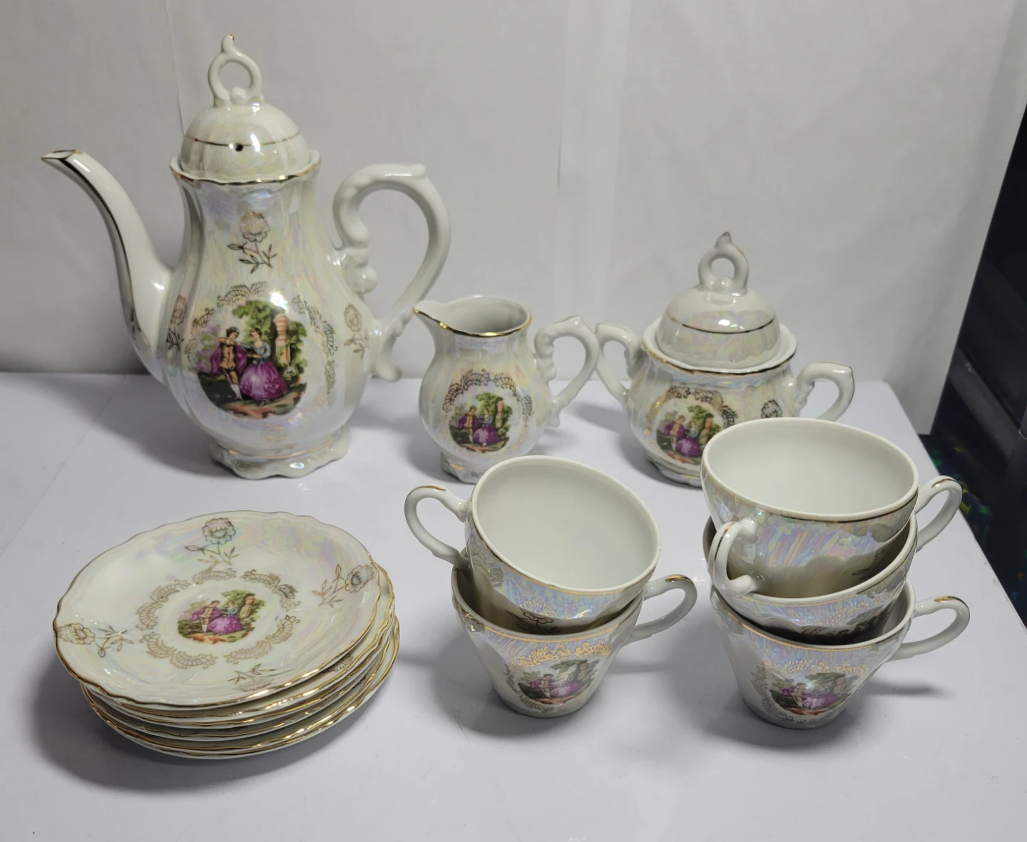 Vintage Japanese Porcelain Tea Set