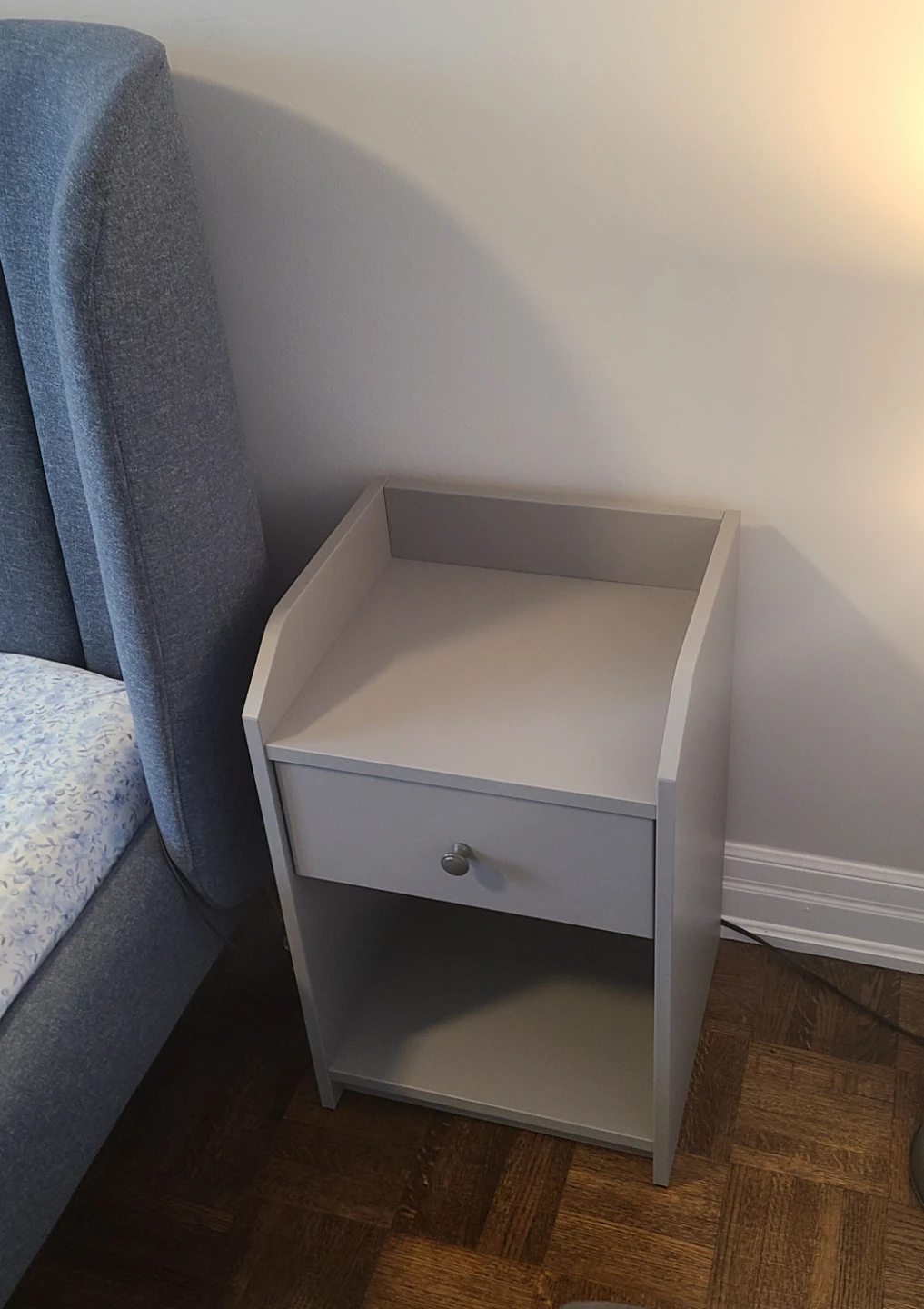 Grey bedside table - photo 2