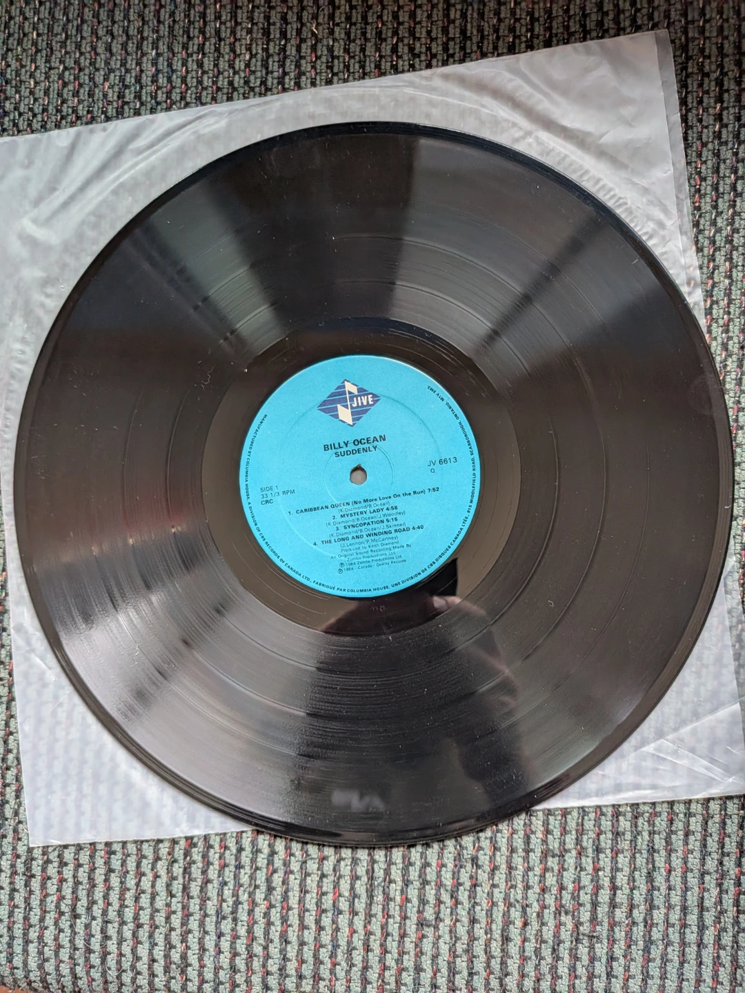 Billy Ocean – Suddenly Vinyl LP - photo 3