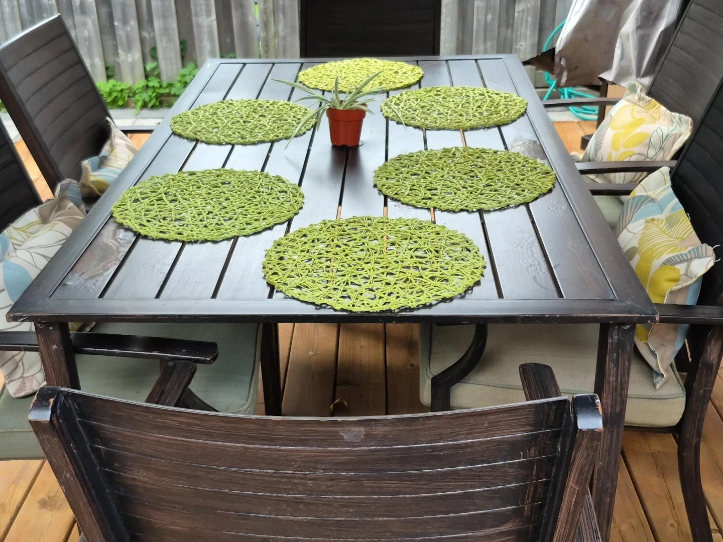 Outdoor patio dining set