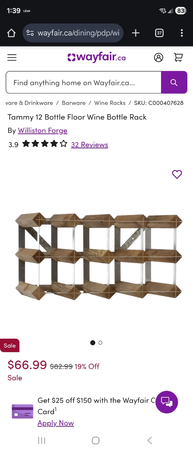Williston Forge Tammy 12 Bottle Wine Rack - photo 2