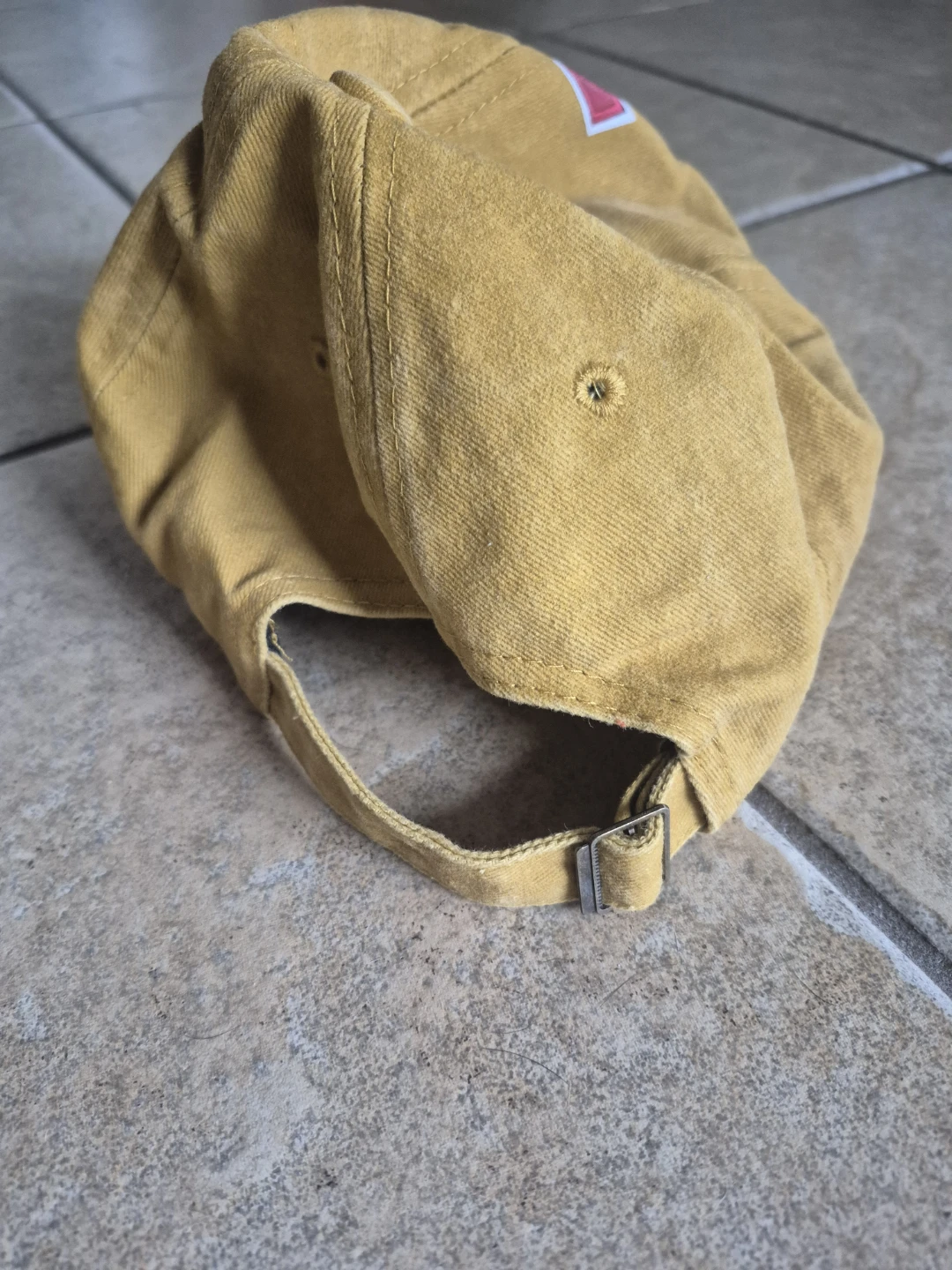 Mustard Yellow Baseball Cap with Letter M - photo 3