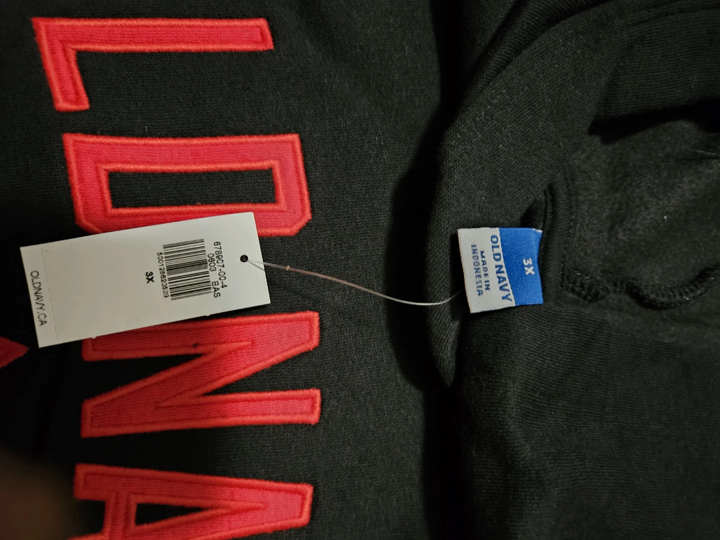 New Old Navy Black Maple Leaf Hoodie - photo 5