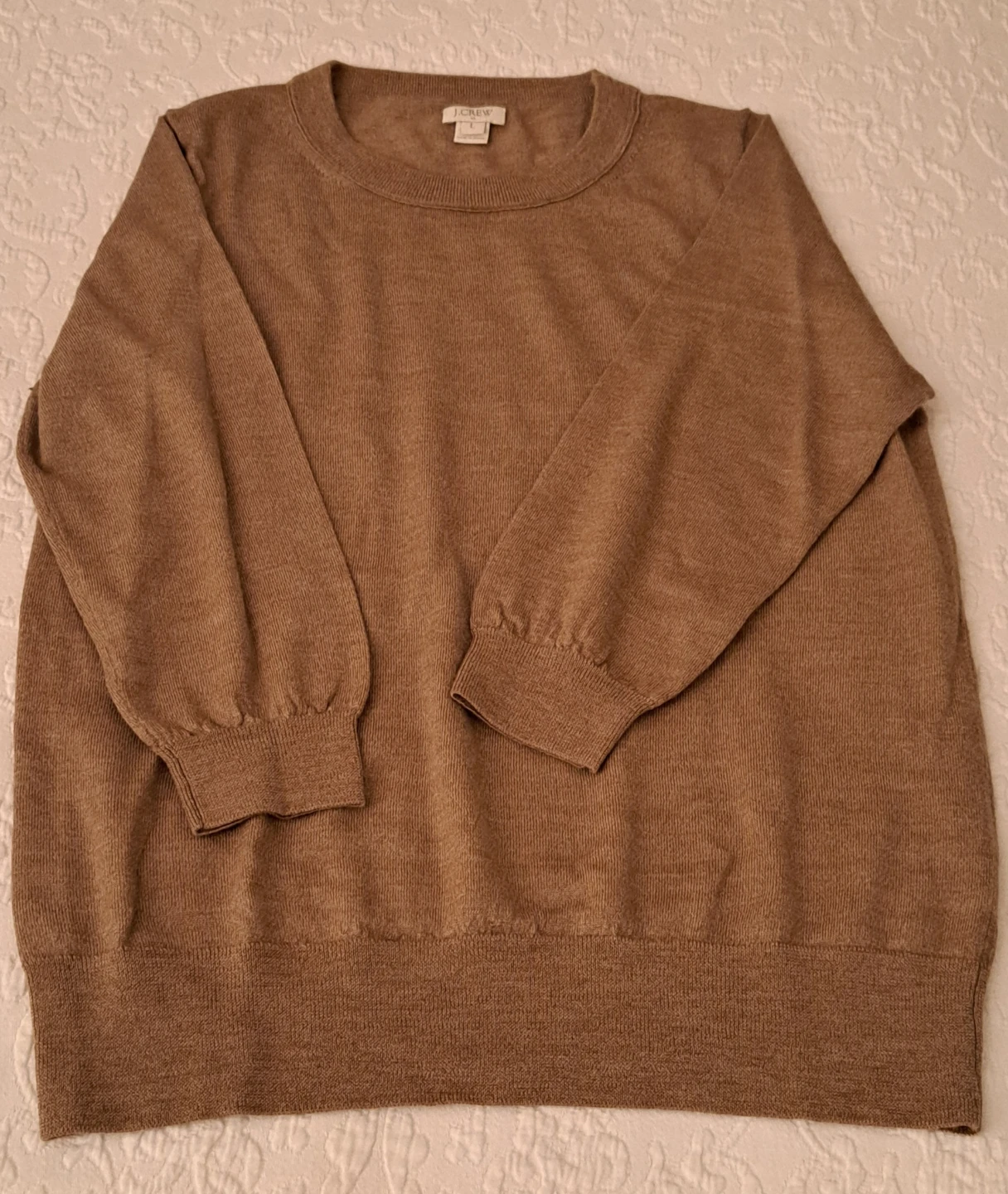 J.Crew Tan Merino Wool Sweater