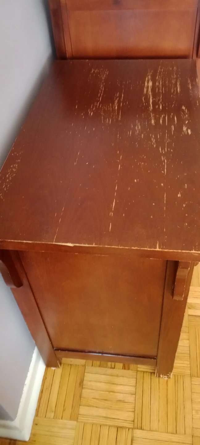 Three-Drawer Wooden Nightstand - photo 2