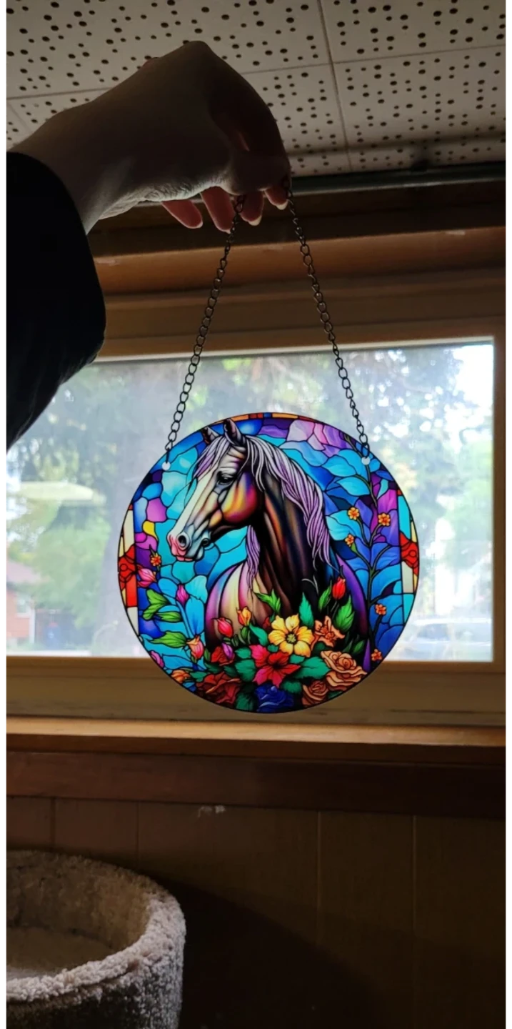 Plastic Horse Sun Catcher
