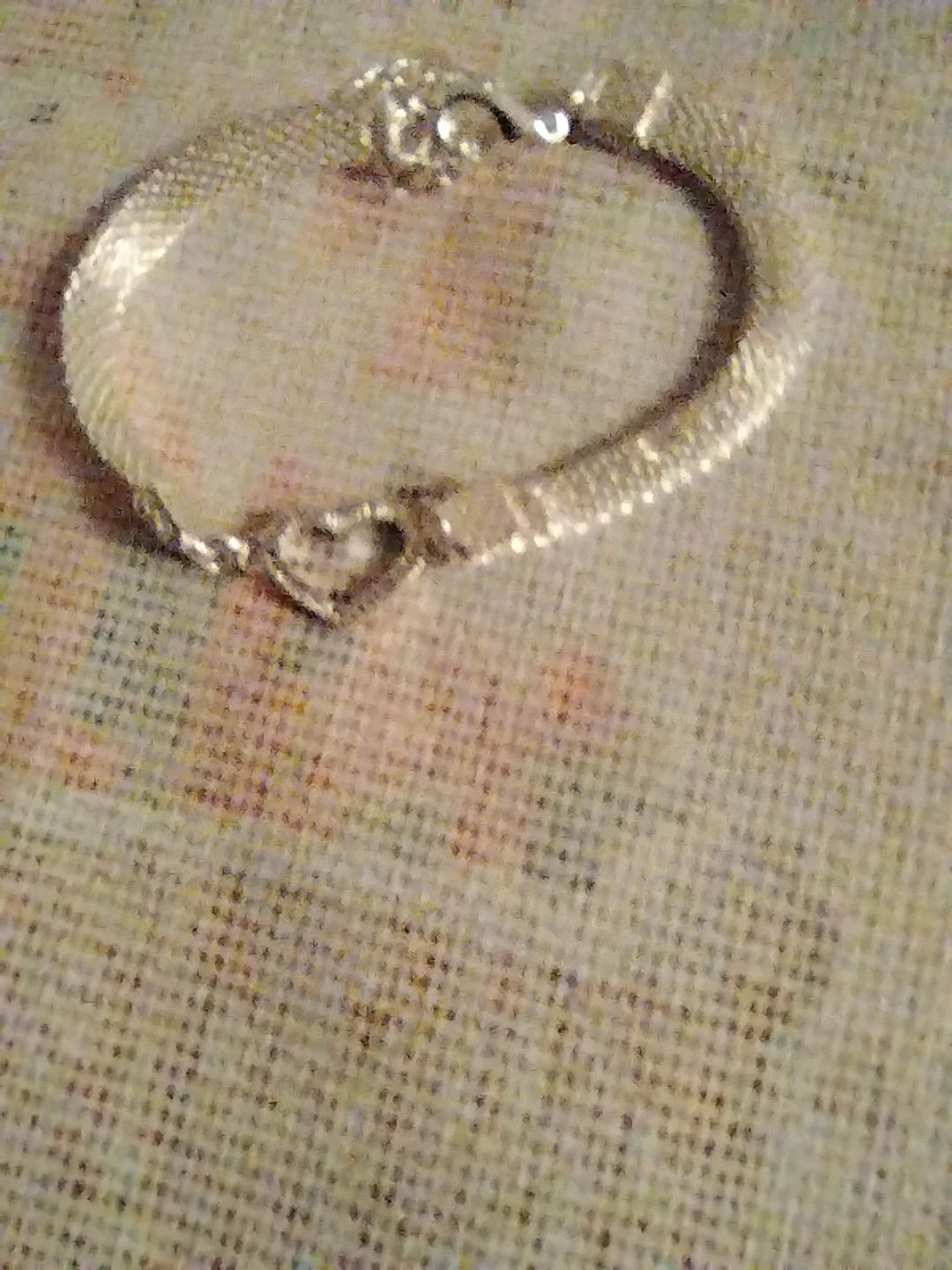 Silver-Tone Butterfly Charm Mesh Bracelet - photo 4