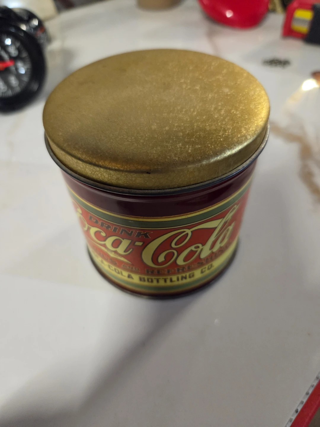 Vintage Coca-Cola Metal Storage Tin