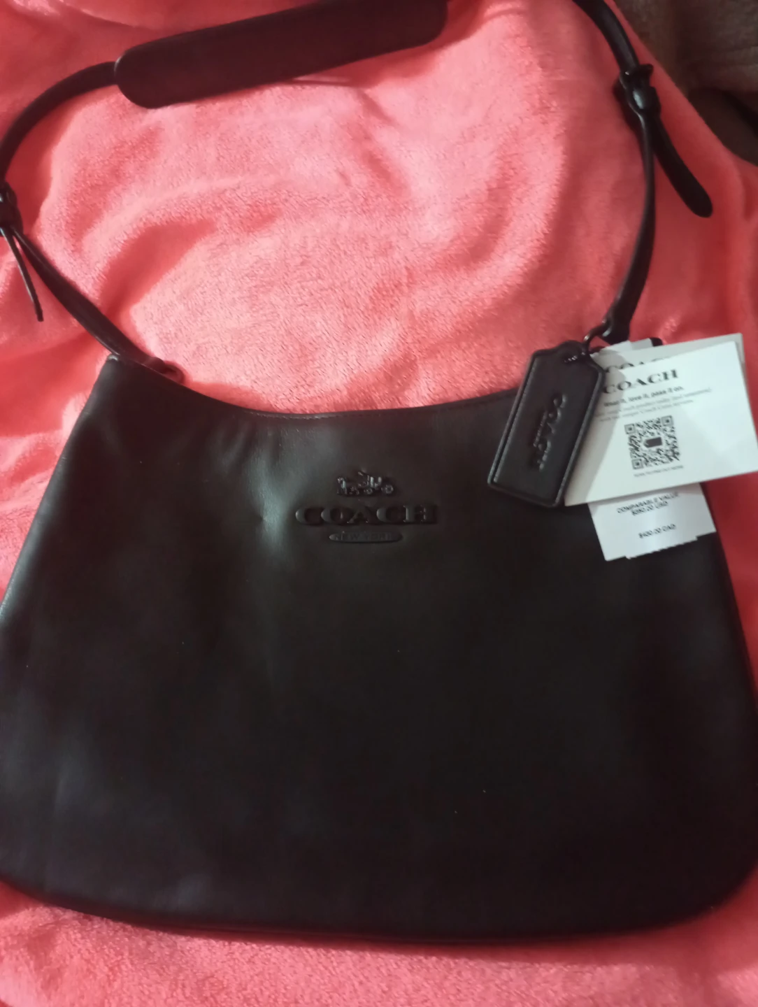 Coach Black Leather Shoulder Bag