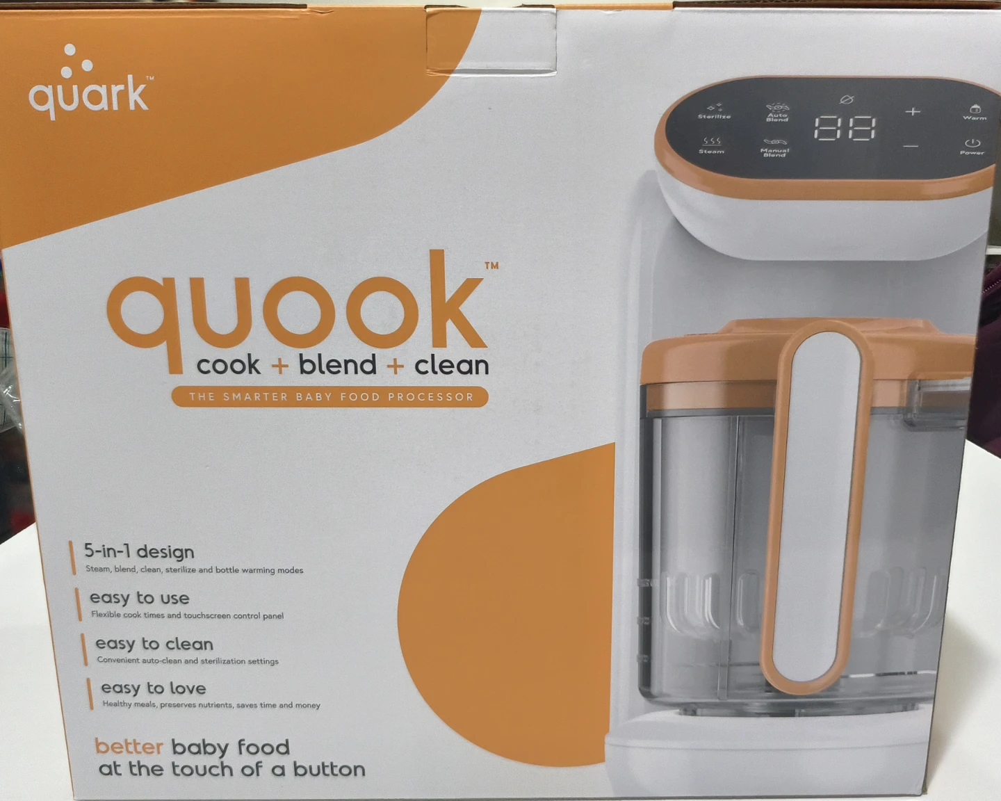 QUOOK Baby Food Maker Cooker Steamer Sterilizer Blender