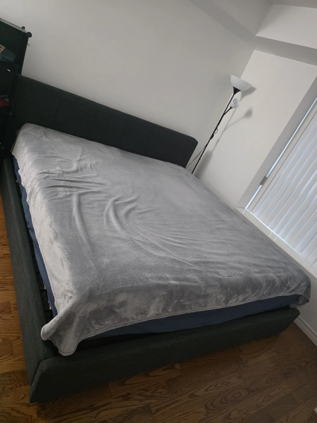 Dark Grey King bed
