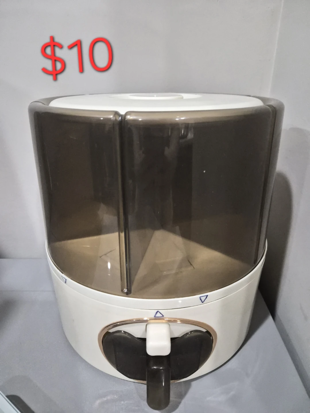 Rice Dispenser/Stainless Steel Compartment Tray