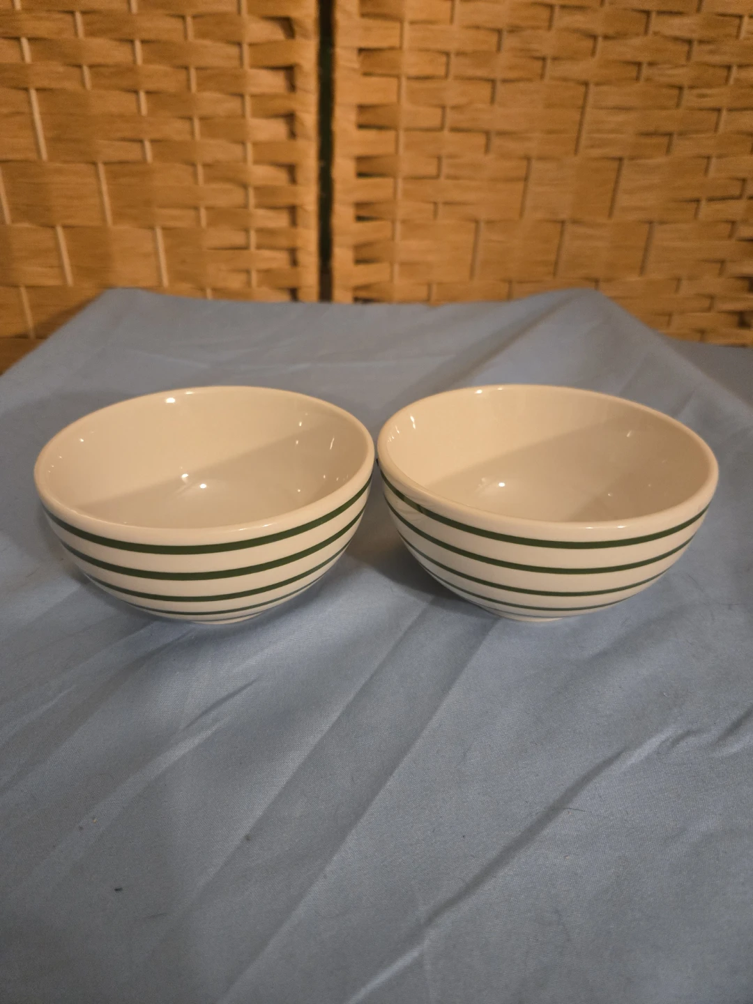Threshold Stoneware Striped Bowls - Set of 2