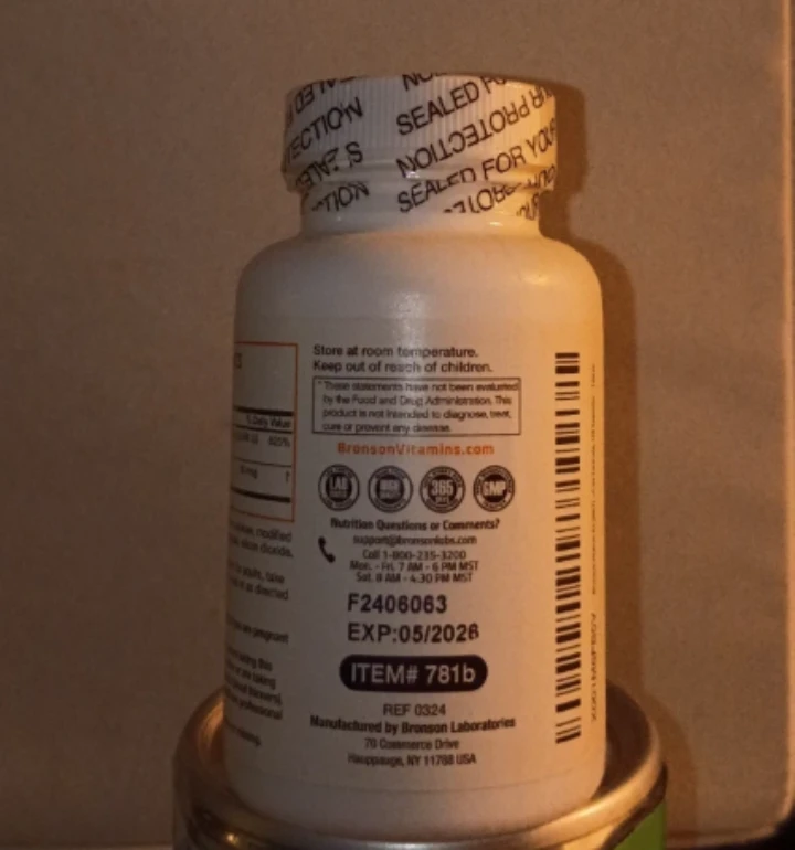 Bronson Vitamin K2 + D3 120 Capsules 🏈 - photo 3