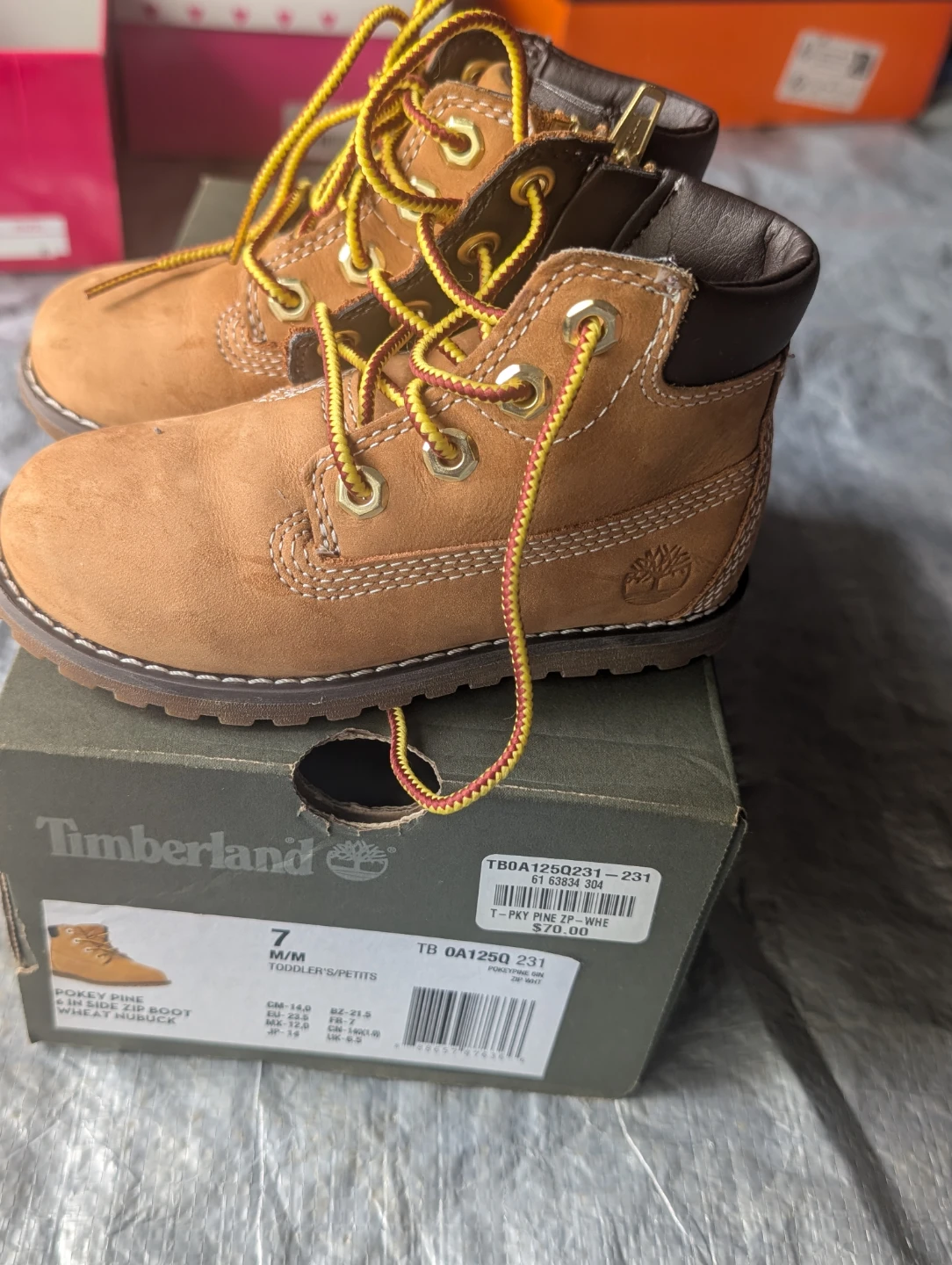 Timberland Pokey Pine Toddler Boots Size 7 - photo 2