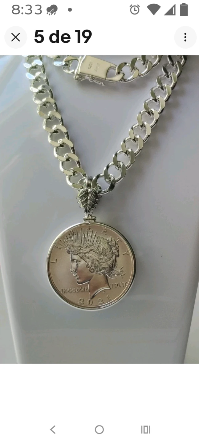 2021 Peace Dollar Necklace