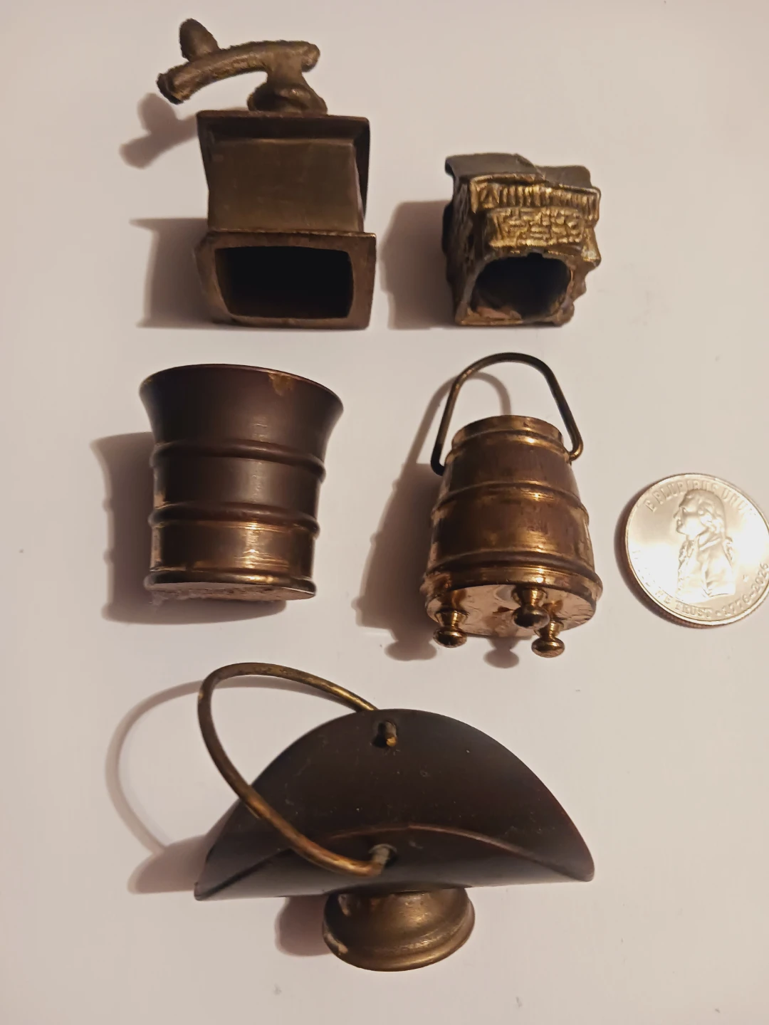 $5 Each ! Collectible Miniature Bronze and Brass figurines - photo 3