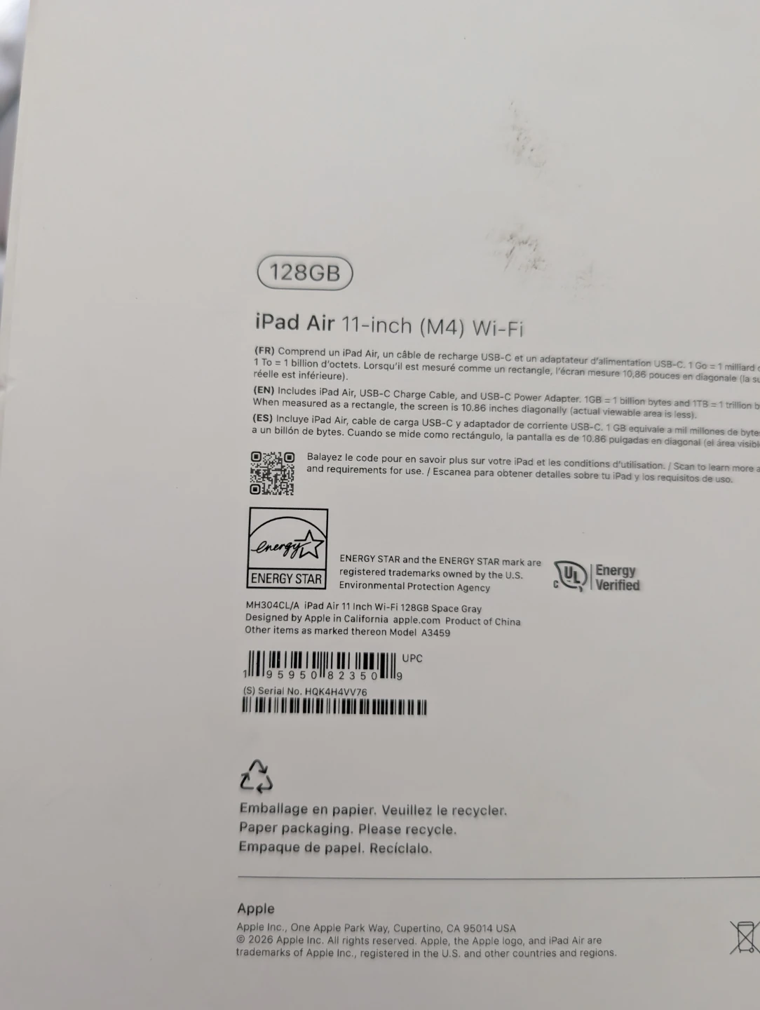 Apple iPad Air 11-inch (M4) Wi-Fi 128GB Space Gray - photo 5