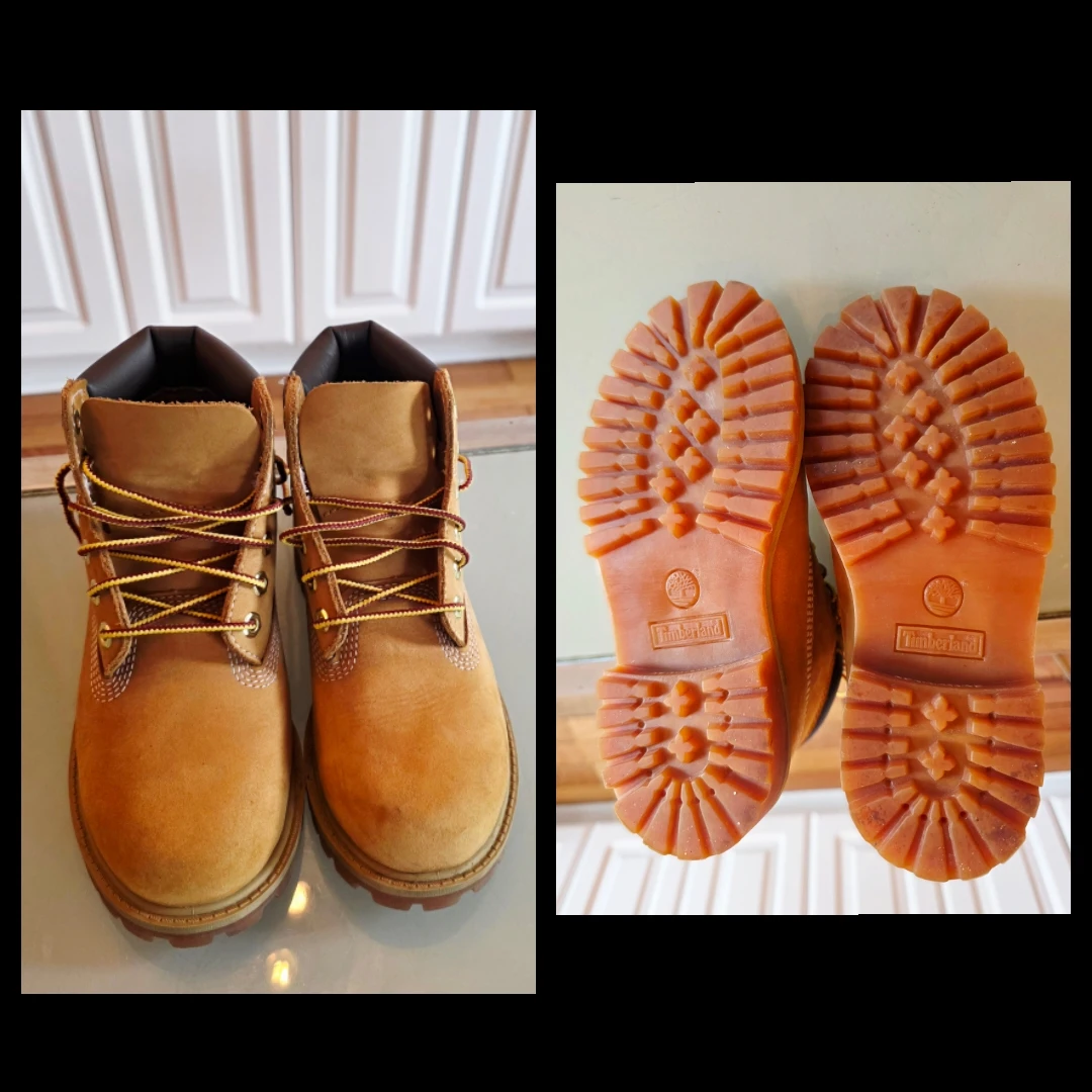 Timberland Wheat Premium Boots (Size 1Y)