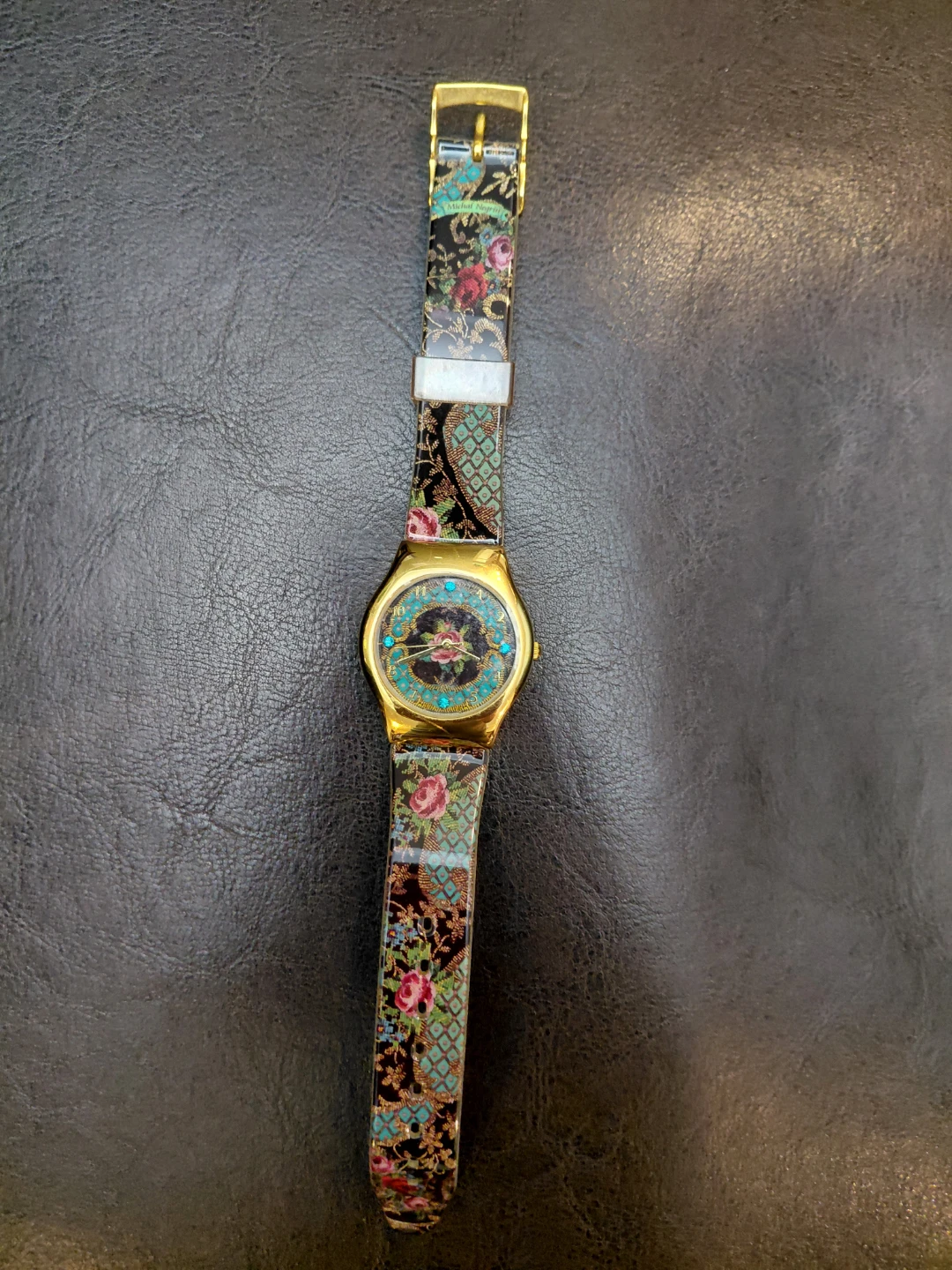Michal Negrin Watch with Floral & Peacock Design - photo 4
