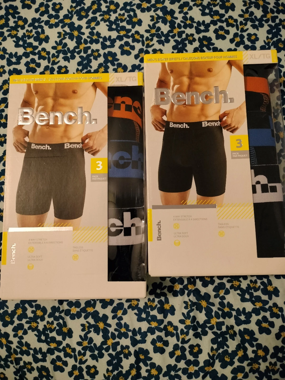 2 Bench Men's Boxer Briefs 3 Pack - XL