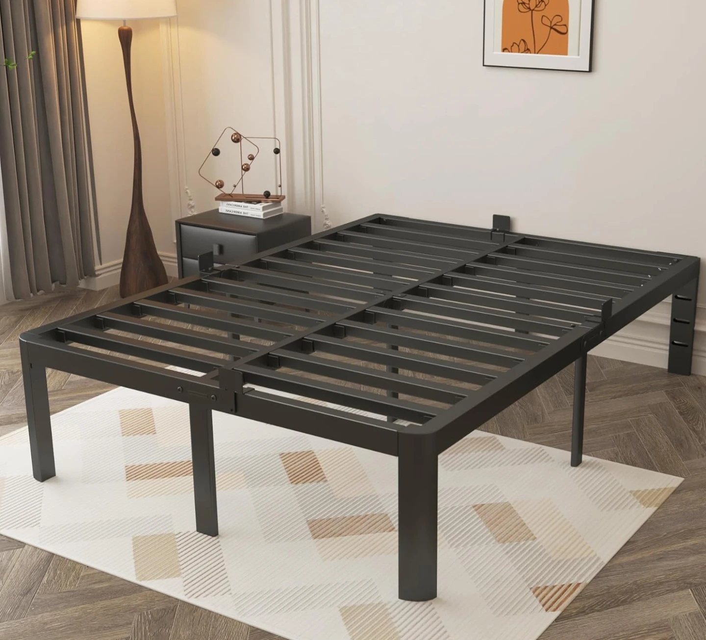NEW 16" High Full/ Double Size Heavy Duty Metal Bed Frame