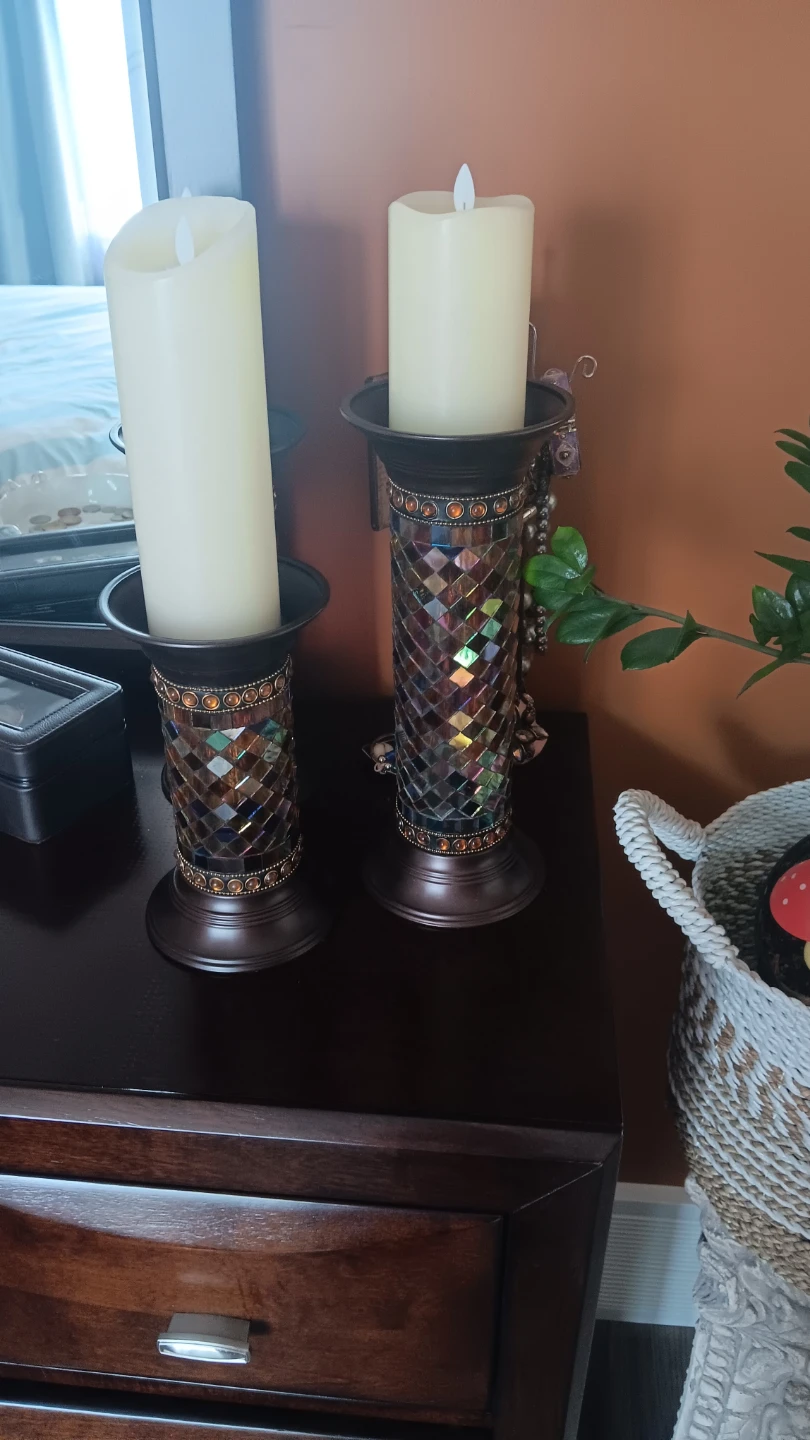Set of 3 Mosaic Candle Holders from partylite - photo 2