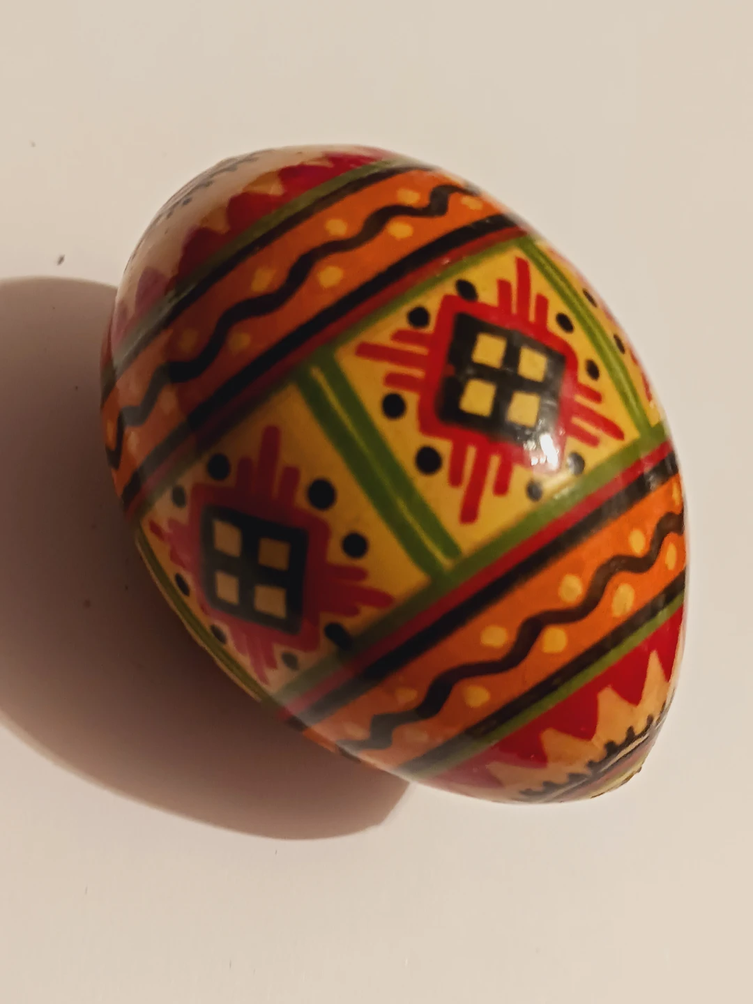 Collectible Ukrainian Hand-painted Wooden Easter Egg - photo 3