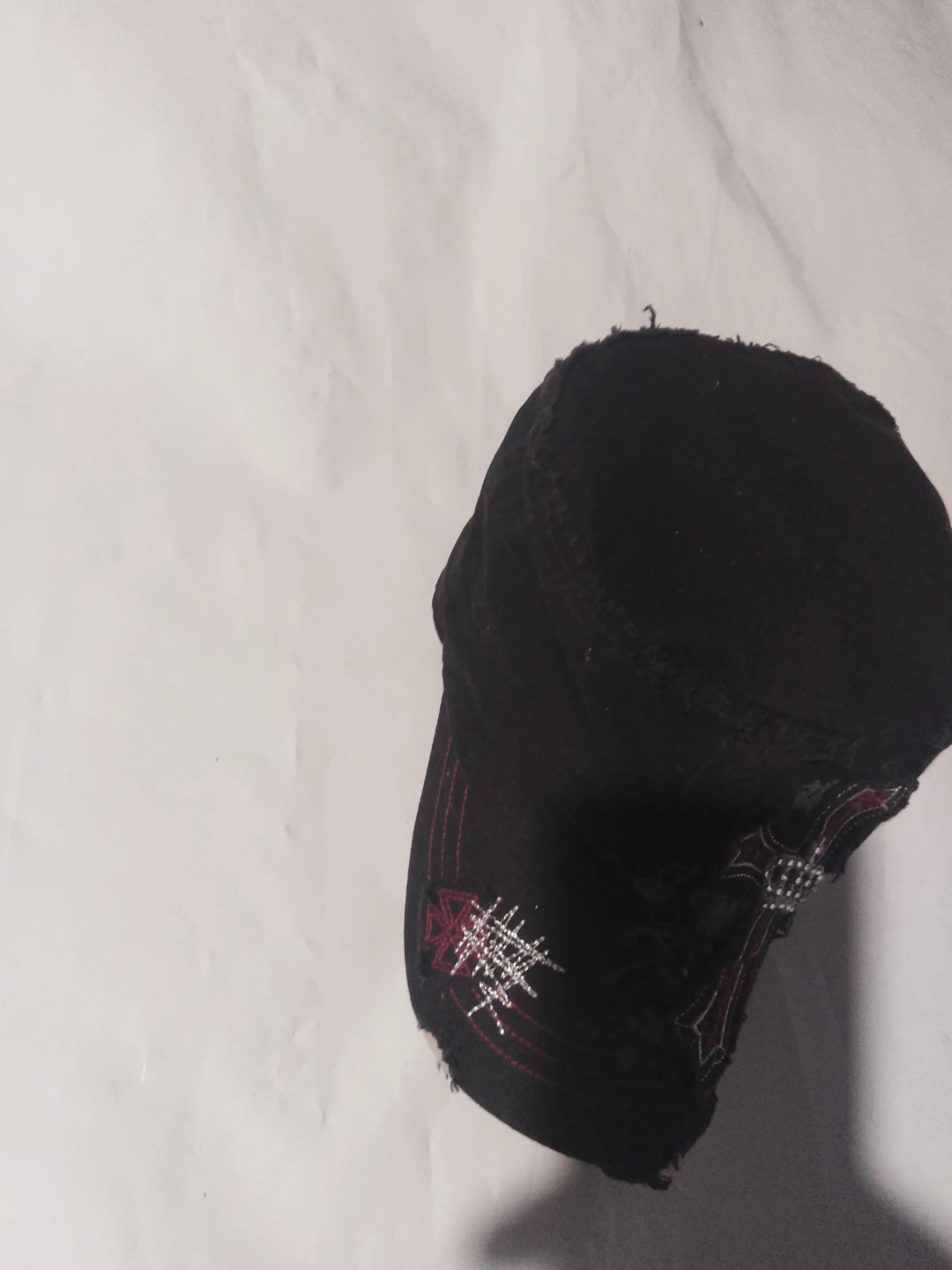 Legacy Black Military Cap with Cross Detail - photo 2