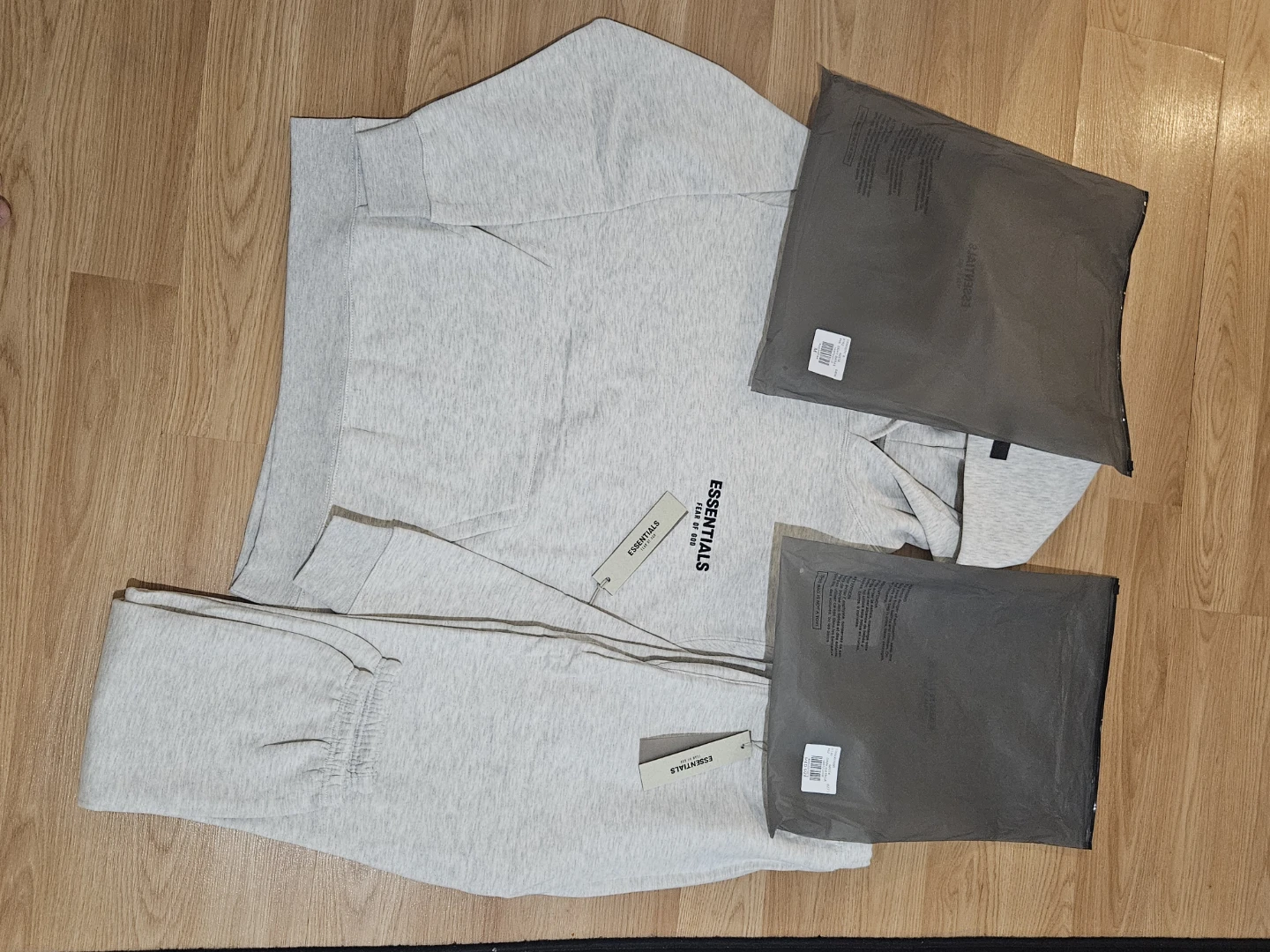 Fear of God Essentials Hoodie and pant  Set - Light Grey