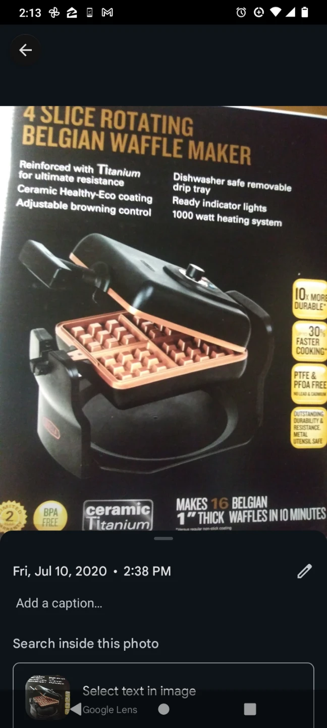 Bella 4 Slice Rotating Belgian Waffle Maker