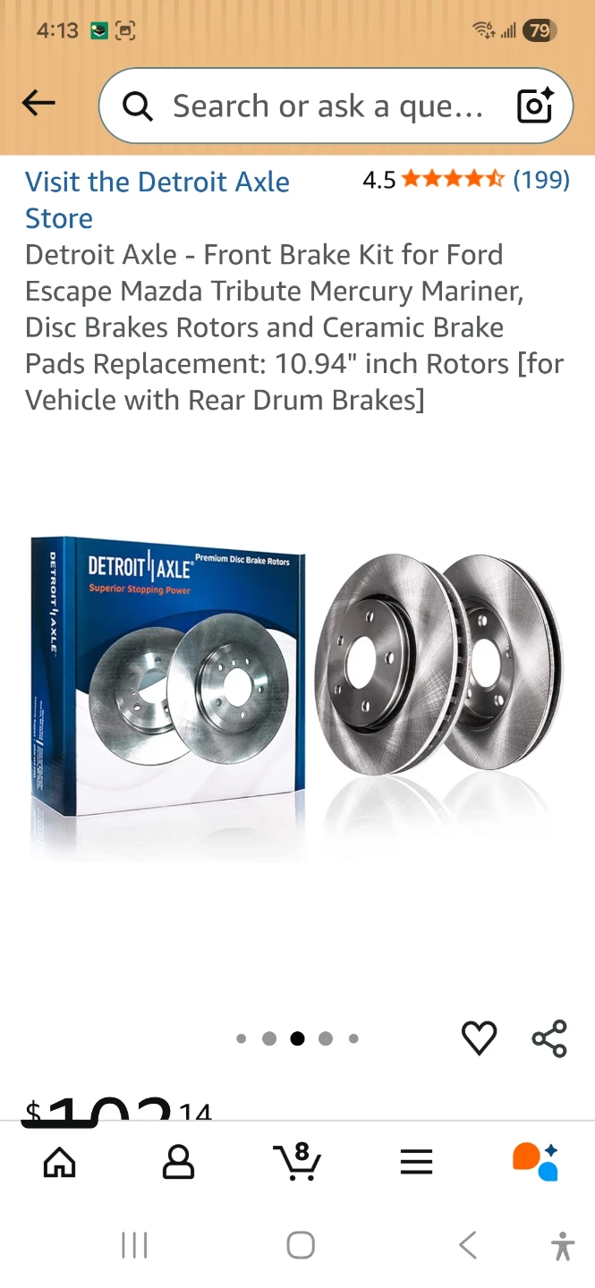 Detroit Axle Front Brake Kit - photo 3