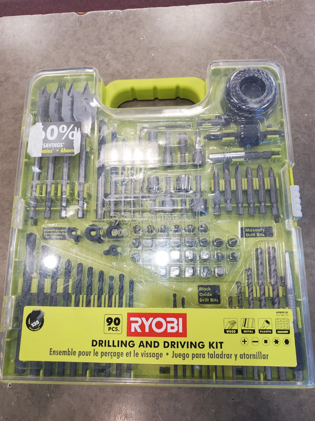 Ryobi 90-Piece Drilling and Driving Kit