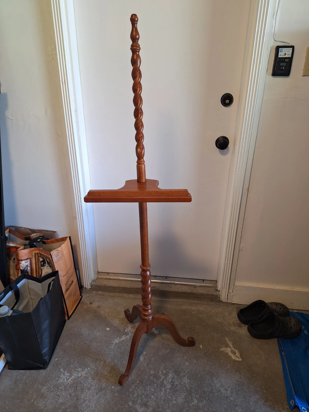 Vintage Wooden Display Art Stand