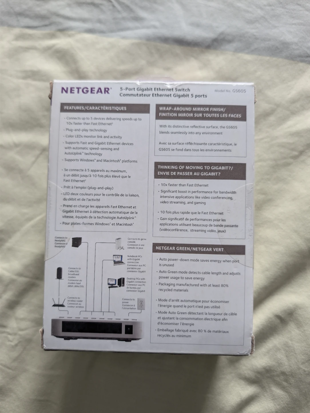 Netgear 5-Port Gigabit Ethernet Switch GS605 - photo 2