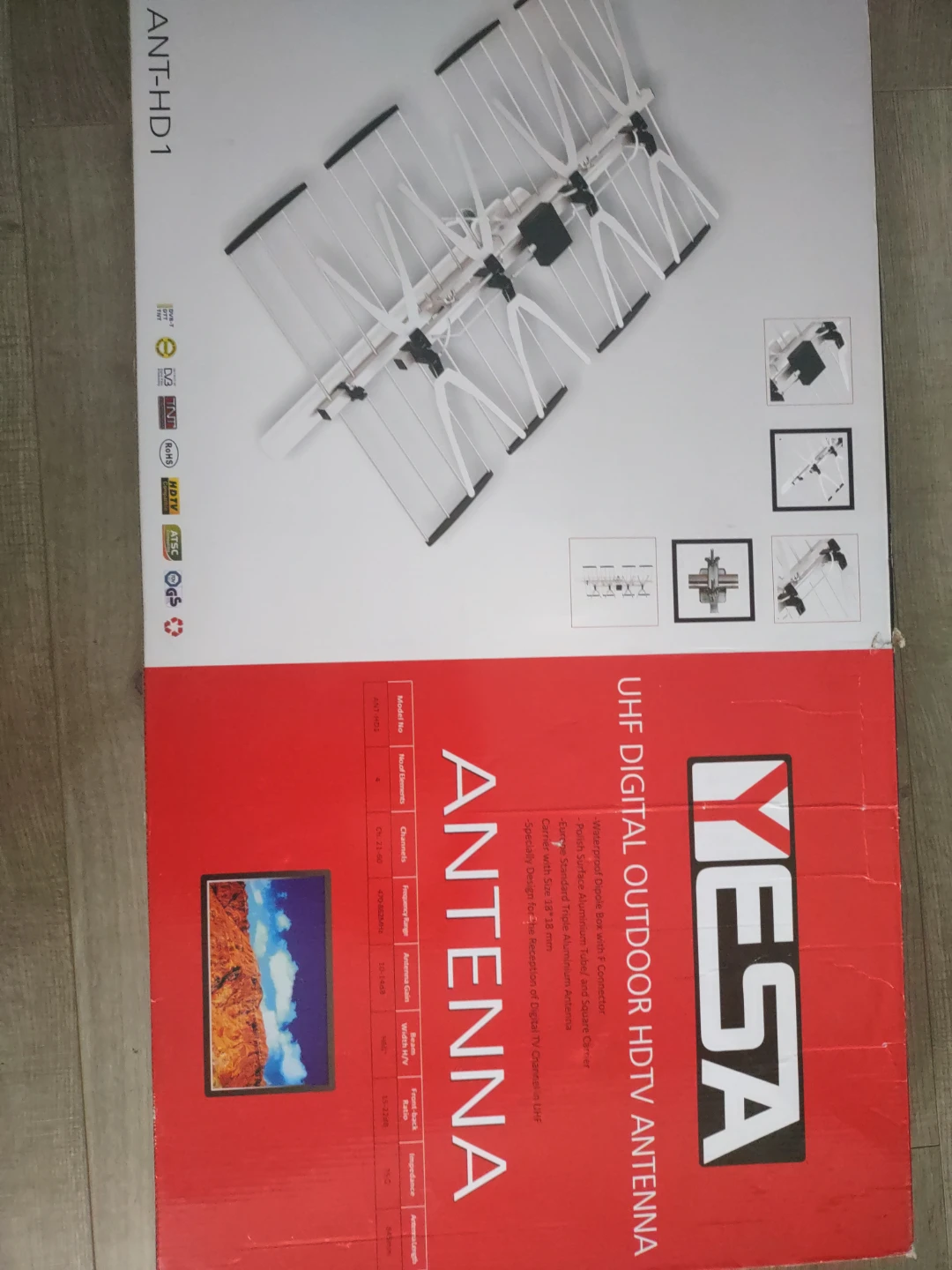 YESA ANT-HD1 UHF Digital Outdoor HDTV Antenna - photo 3
