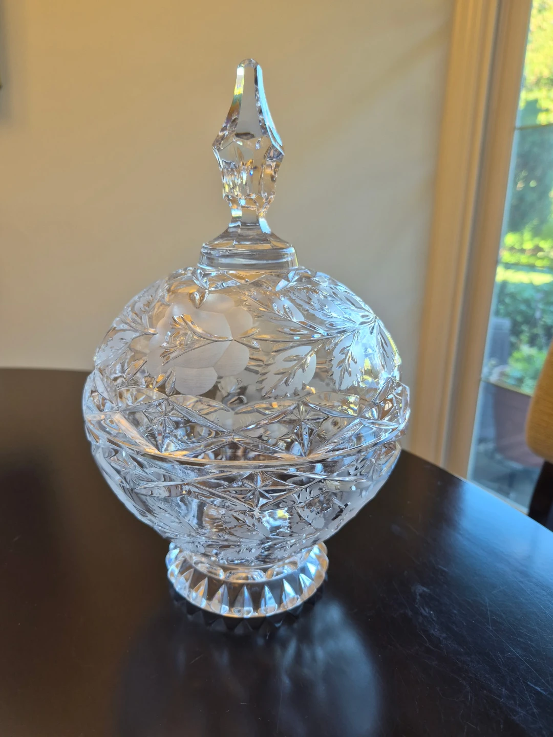 Crystal Candy Dish with Lid