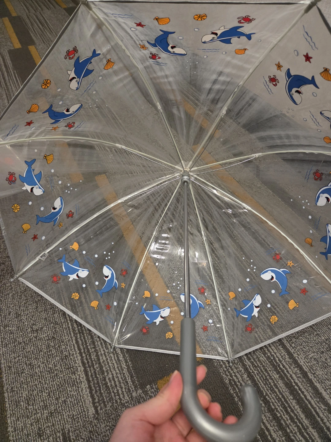 🏈Two Kids Translucent Totes Bubble Umbrellas - photo 2